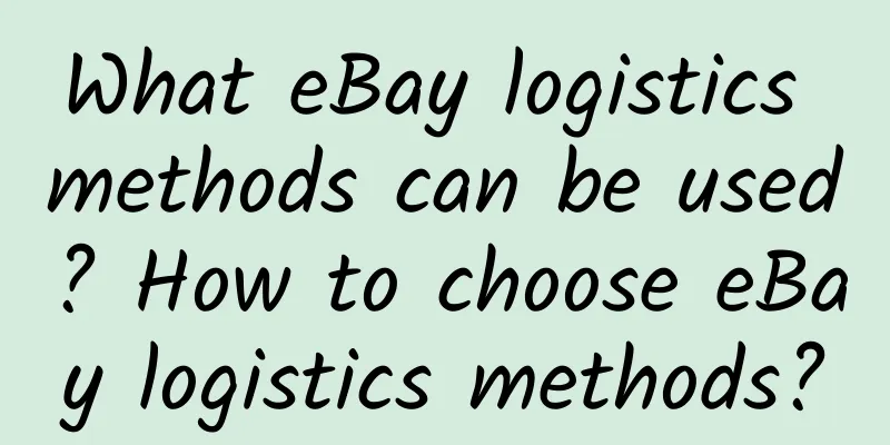 What eBay logistics methods can be used? How to choose eBay logistics methods?