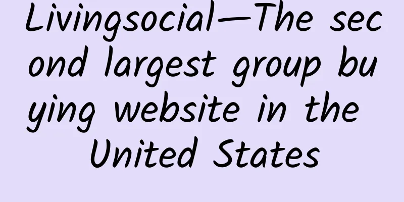 Livingsocial—The second largest group buying website in the United States