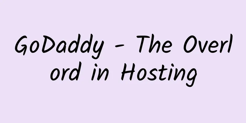 GoDaddy - The Overlord in Hosting