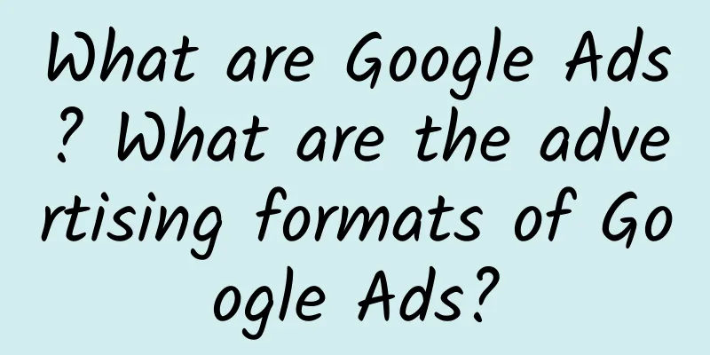 What are Google Ads? What are the advertising formats of Google Ads?