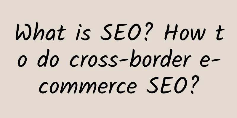What is SEO? How to do cross-border e-commerce SEO?