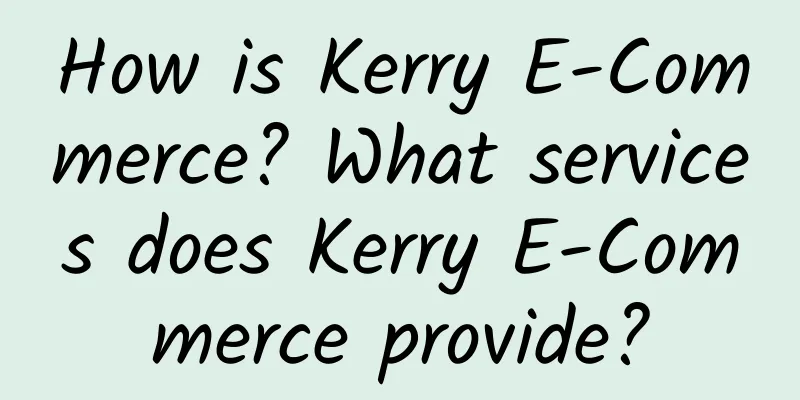 How is Kerry E-Commerce? What services does Kerry E-Commerce provide?