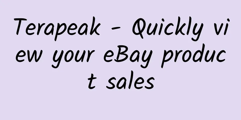 Terapeak - Quickly view your eBay product sales