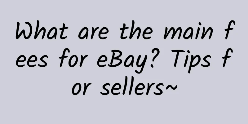 What are the main fees for eBay? Tips for sellers~