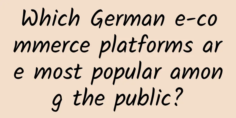 Which German e-commerce platforms are most popular among the public?