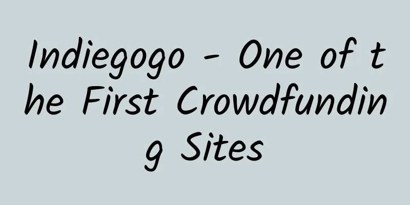 Indiegogo - One of the First Crowdfunding Sites