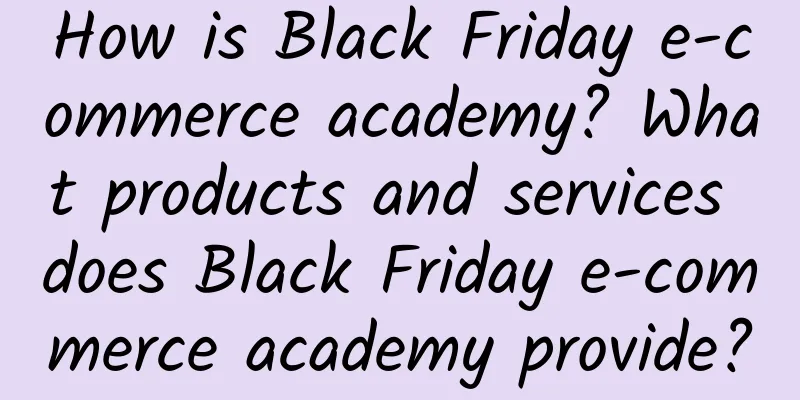 How is Black Friday e-commerce academy? What products and services does Black Friday e-commerce academy provide?