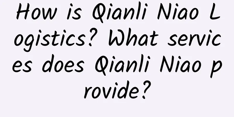 How is Qianli Niao Logistics? What services does Qianli Niao provide?