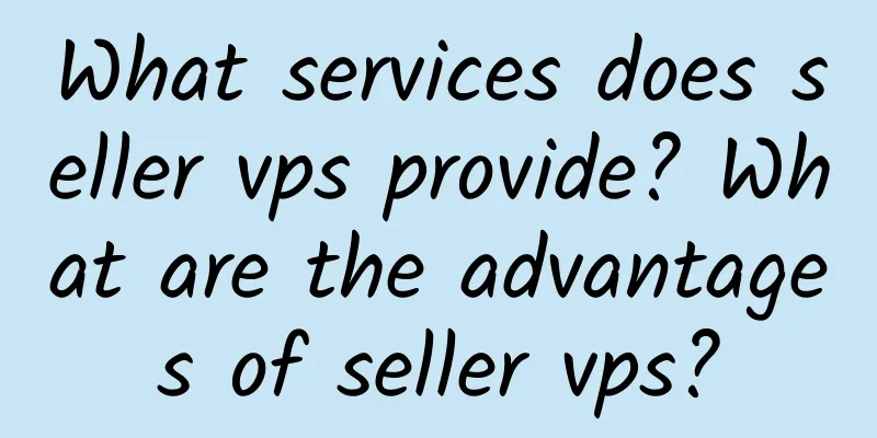 What services does seller vps provide? What are the advantages of seller vps?