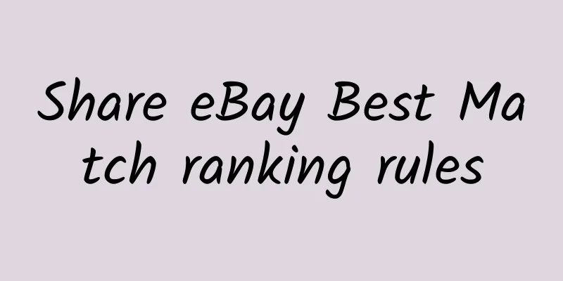 Share eBay Best Match ranking rules
