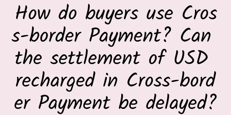 How do buyers use Cross-border Payment? Can the settlement of USD recharged in Cross-border Payment be delayed?