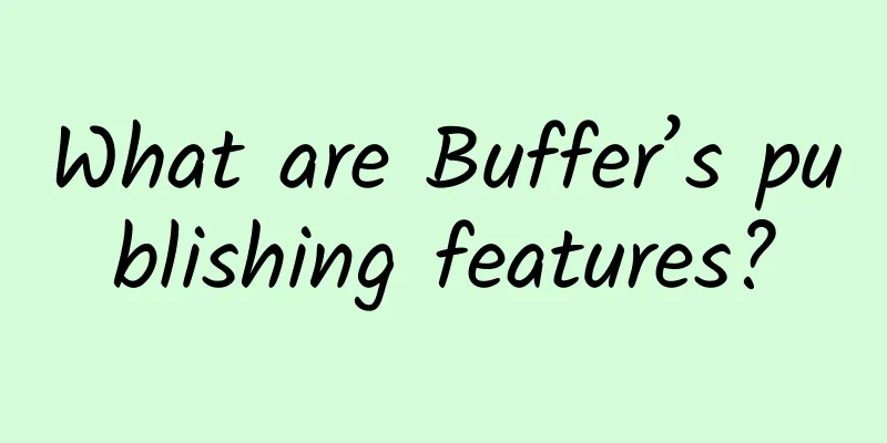 What are Buffer’s publishing features?