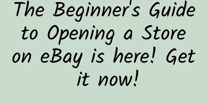 The Beginner's Guide to Opening a Store on eBay is here! Get it now!
