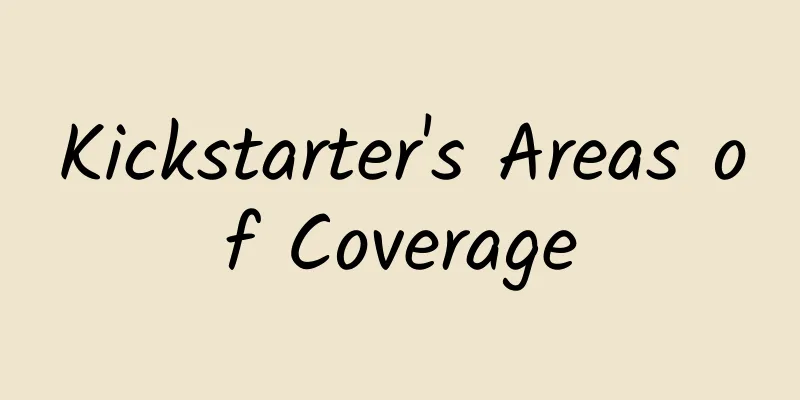 Kickstarter's Areas of Coverage