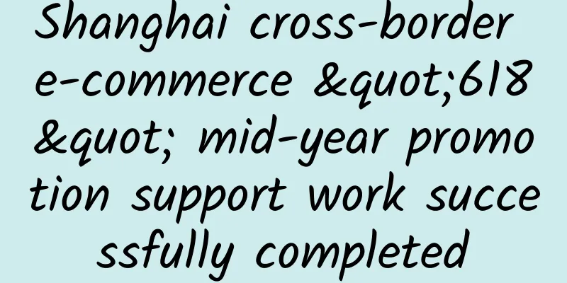 Shanghai cross-border e-commerce "618" mid-year promotion support work successfully completed