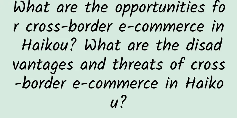 What are the opportunities for cross-border e-commerce in Haikou? What are the disadvantages and threats of cross-border e-commerce in Haikou?