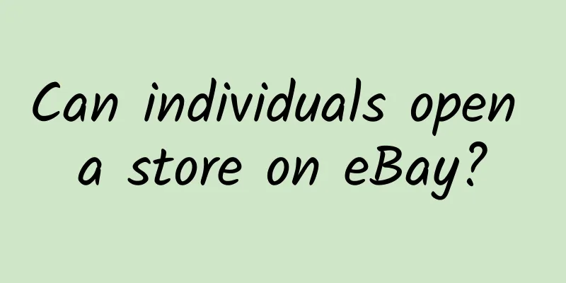 Can individuals open a store on eBay?