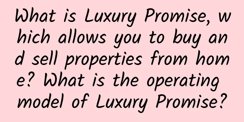 What is Luxury Promise, which allows you to buy and sell properties from home? What is the operating model of Luxury Promise?