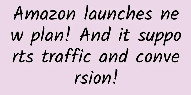 Amazon launches new plan! And it supports traffic and conversion!