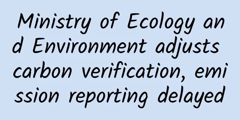 Ministry of Ecology and Environment adjusts carbon verification, emission reporting delayed