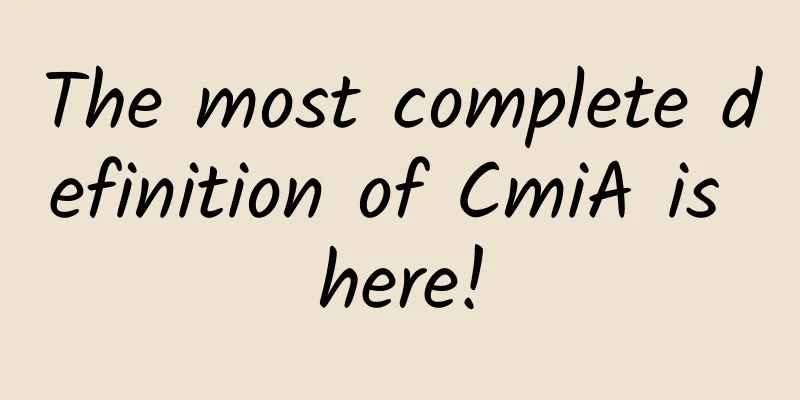 The most complete definition of CmiA is here!