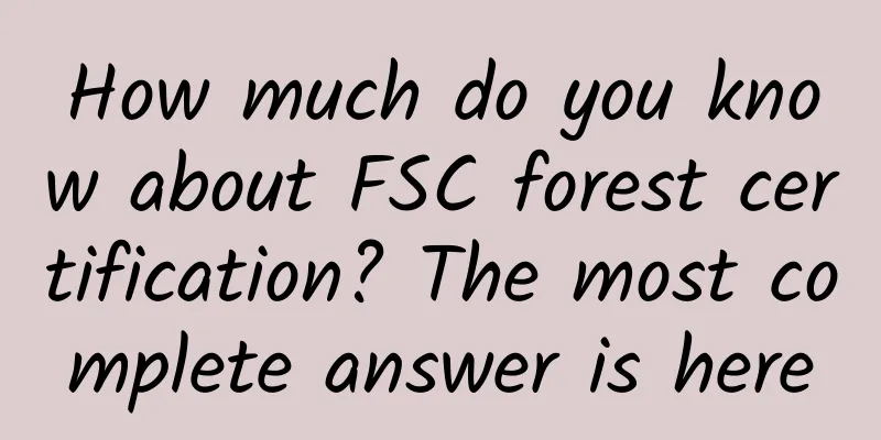 How much do you know about FSC forest certification? The most complete answer is here