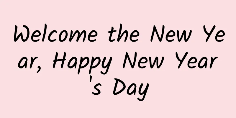 Welcome the New Year, Happy New Year's Day
