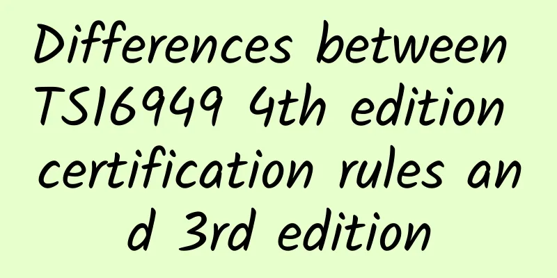 Differences between TS16949 4th edition certification rules and 3rd edition