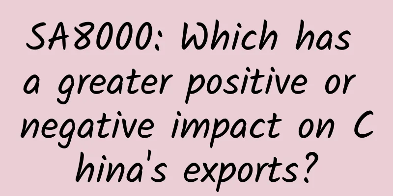 SA8000: Which has a greater positive or negative impact on China's exports?