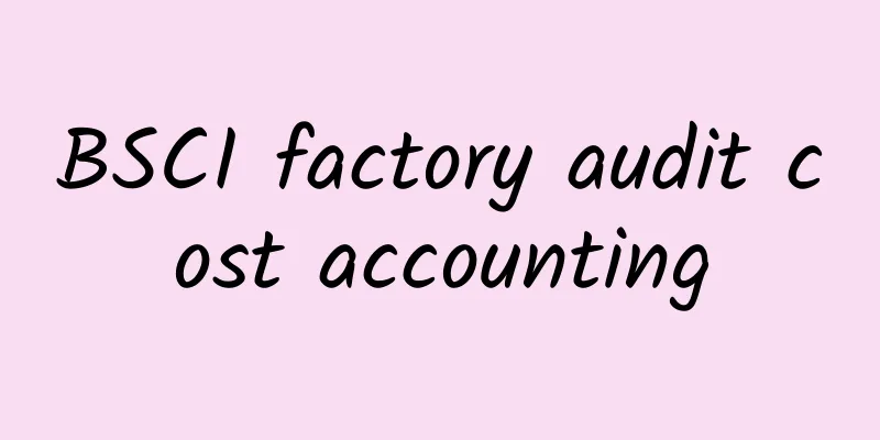 BSCI factory audit cost accounting