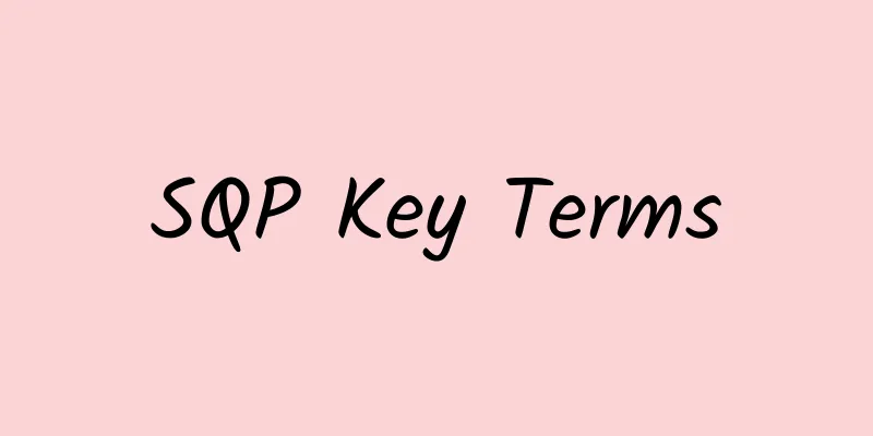 SQP Key Terms