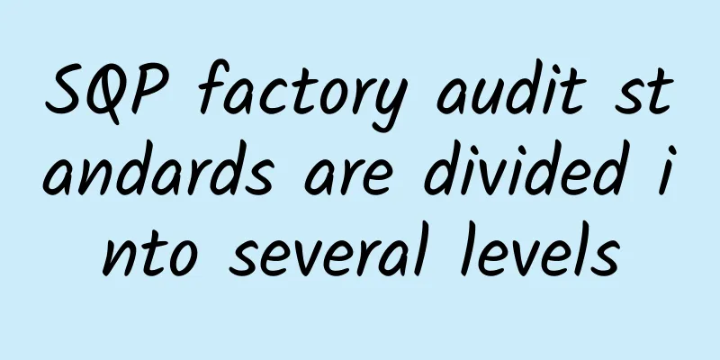 SQP factory audit standards are divided into several levels