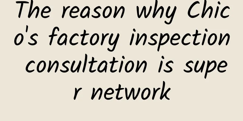 The reason why Chico's factory inspection consultation is super network