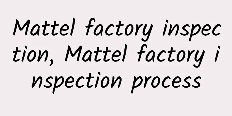 Mattel factory inspection, Mattel factory inspection process