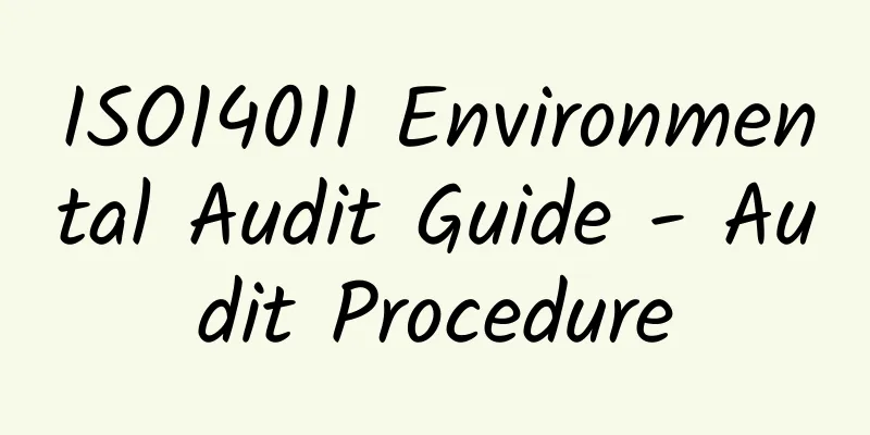 ISO14011 Environmental Audit Guide - Audit Procedure