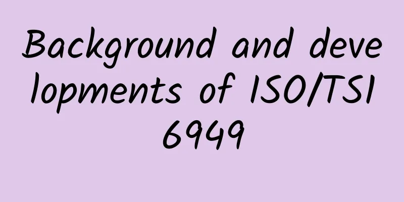 Background and developments of ISO/TS16949