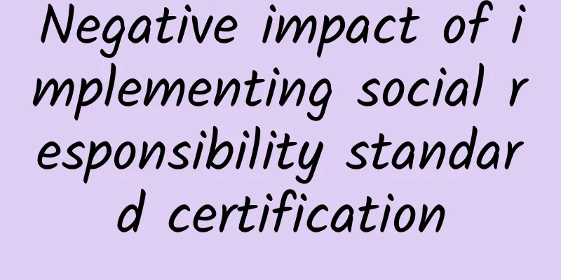 Negative impact of implementing social responsibility standard certification