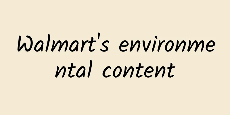 Walmart's environmental content