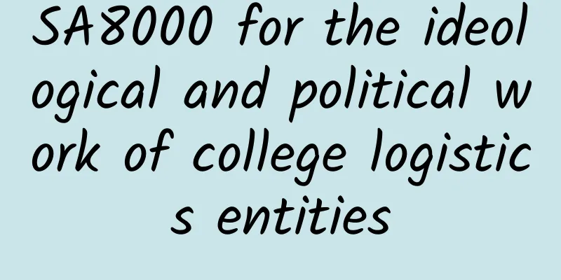 SA8000 for the ideological and political work of college logistics entities