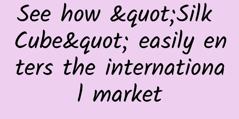 See how "Silk Cube" easily enters the international market