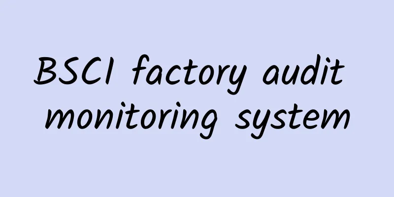 BSCI factory audit monitoring system