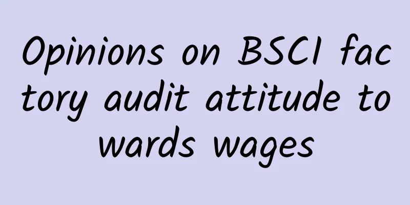 Opinions on BSCI factory audit attitude towards wages