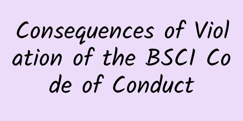Consequences of Violation of the BSCI Code of Conduct
