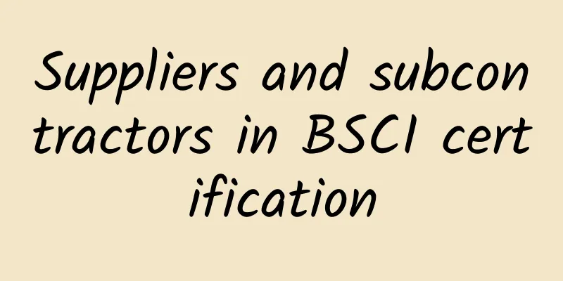 Suppliers and subcontractors in BSCI certification