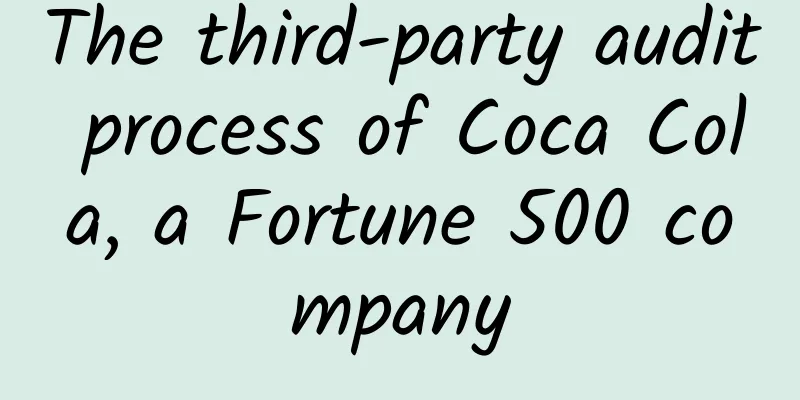 The third-party audit process of Coca Cola, a Fortune 500 company