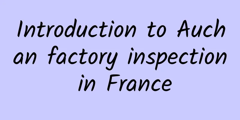 Introduction to Auchan factory inspection in France