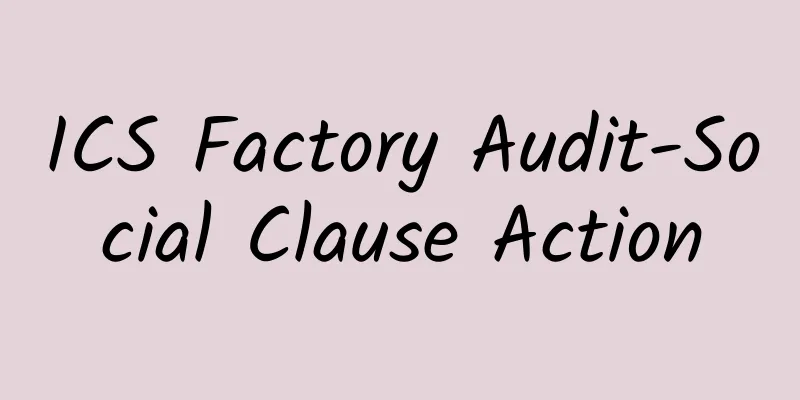 ICS Factory Audit-Social Clause Action