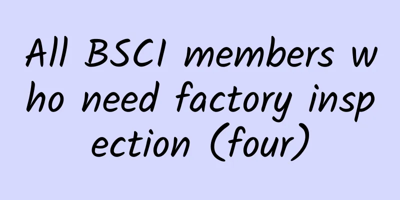 All BSCI members who need factory inspection (four)