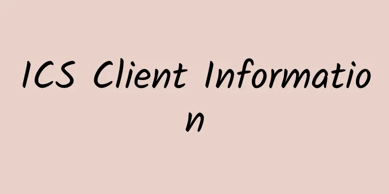 ICS Client Information