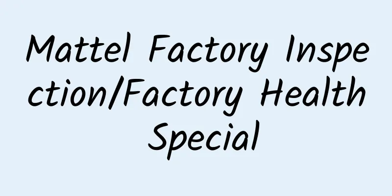 Mattel Factory Inspection/Factory Health Special